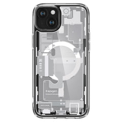 COPERTURA SPIGEN ULTRA HYBRID MAG MAGSAFE IPHONE 15 PLUS ZERO ONE BIANCA