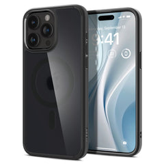 COPERTURA SPIGEN ULTRA HYBRID MAG MAGSAFE IPHONE 15 PRO FROST BLACK