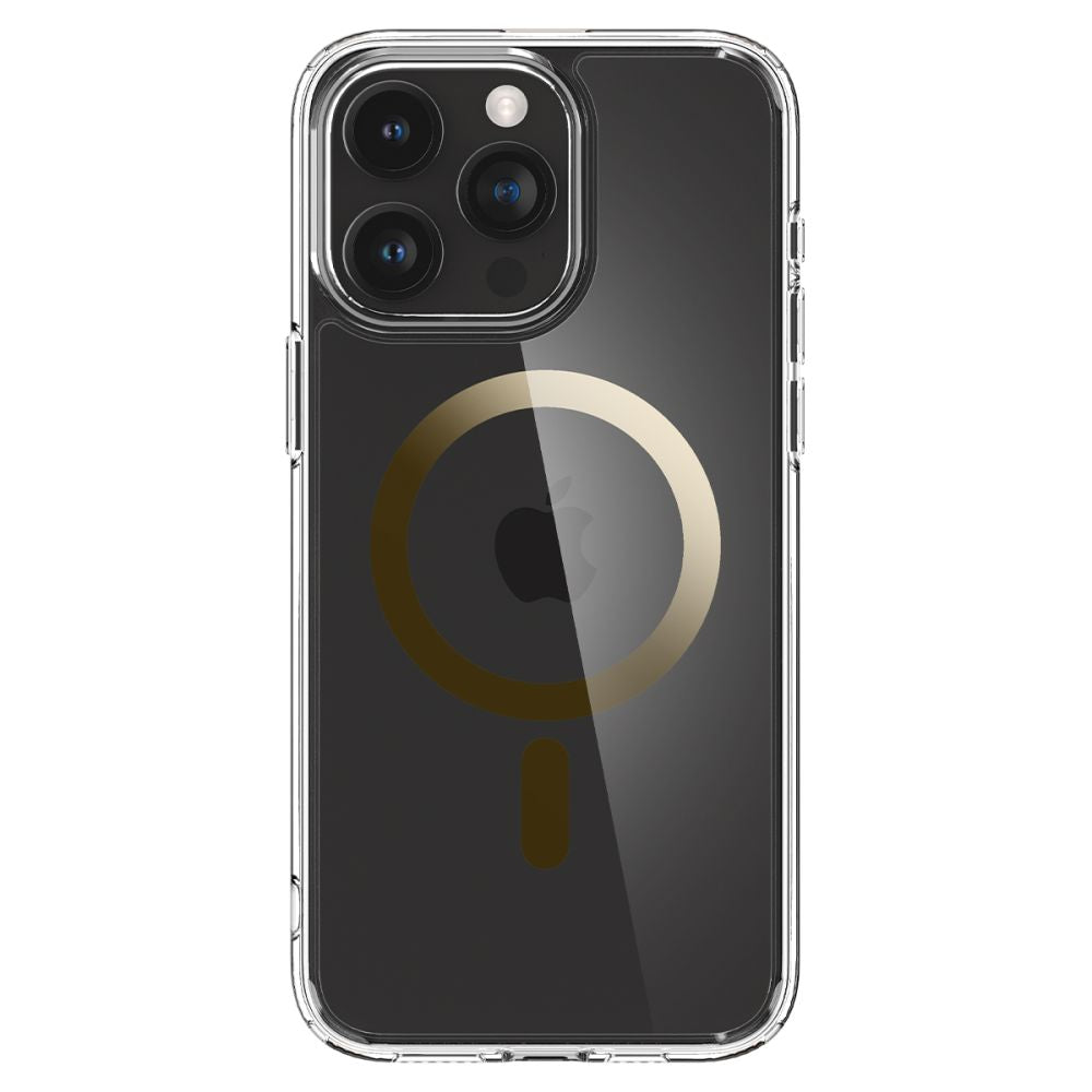 COPERTURA SPIGEN ULTRA HYBRID MAG MAGSAFE IPHONE 15 PRO ORO