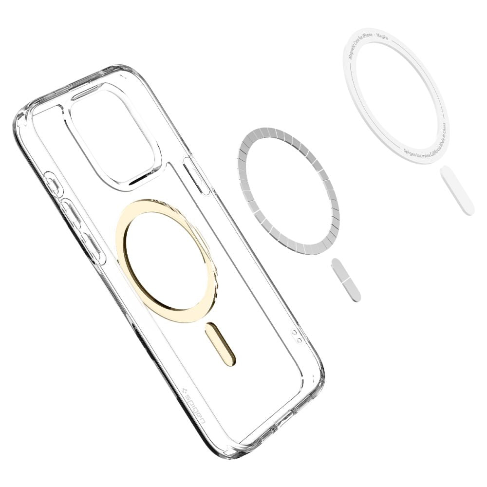 COPERTURA SPIGEN ULTRA HYBRID MAG MAGSAFE IPHONE 15 PRO ORO