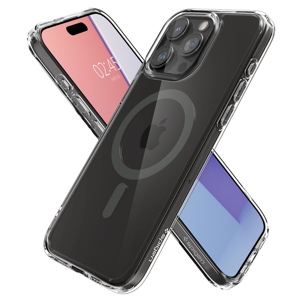 COPERTURA SPIGEN ULTRA HYBRID MAG MAGSAFE IPHONE 15 PRO GRAPHITE