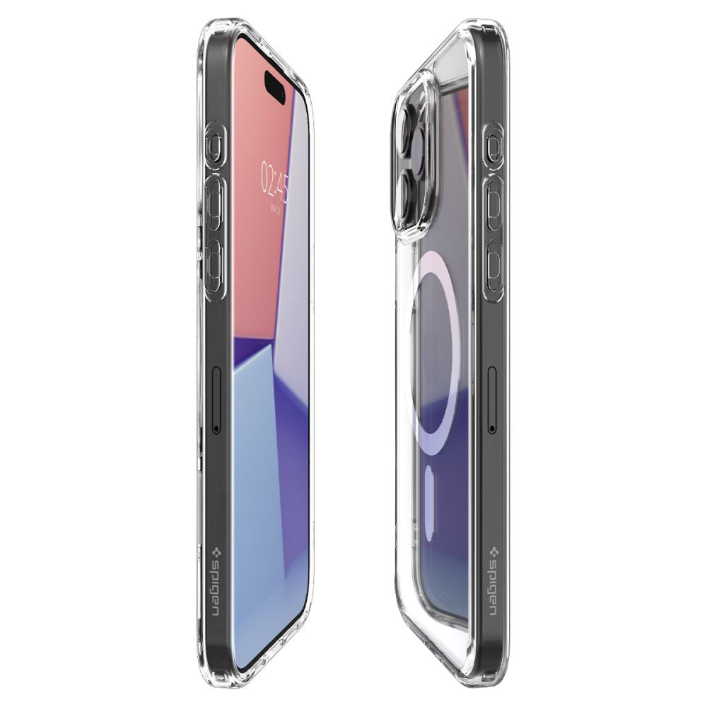 COPERTURA SPIGEN ULTRA HYBRID MAG MAGSAFE IPHONE 15 PRO BIANCA