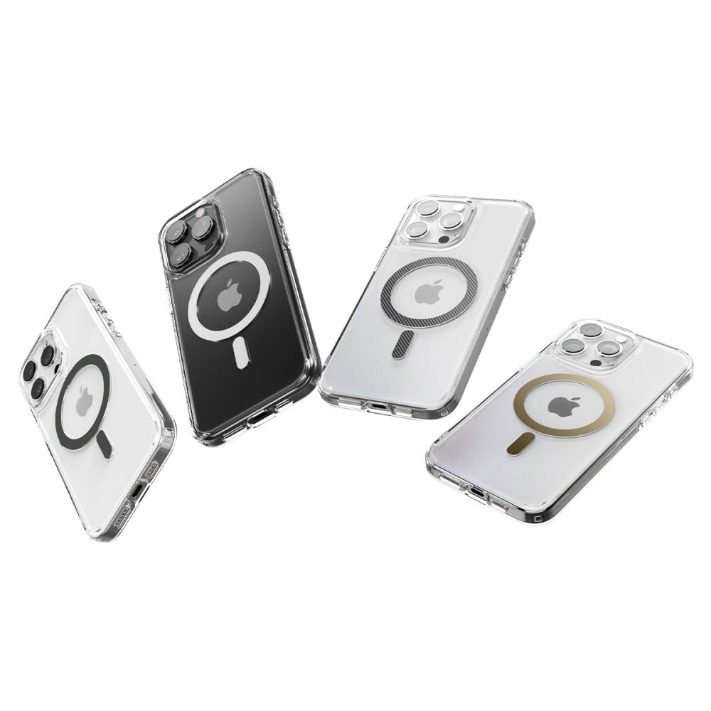 COPERTURA SPIGEN ULTRA HYBRID MAG MAGSAFE IPHONE 15 PRO BIANCA