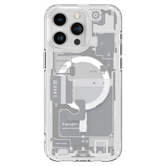 COPERTURA SPIGEN ULTRA HYBRID MAG MAGSAFE IPHONE 15 PRO ZERO ONE BIANCA