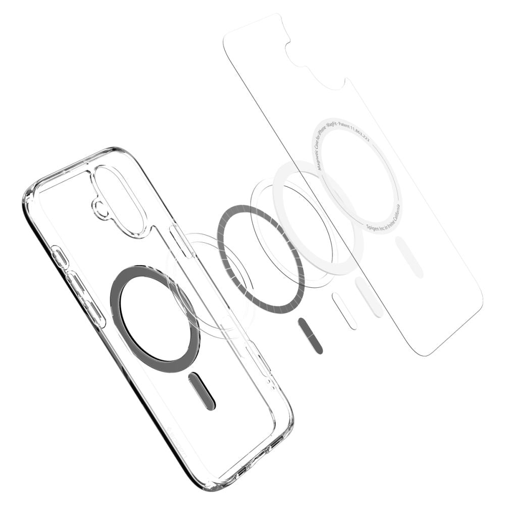COPERTURA SPIGEN ULTRA HYBRID MAG MAGSAFE IPHONE 16 PLUS NERA