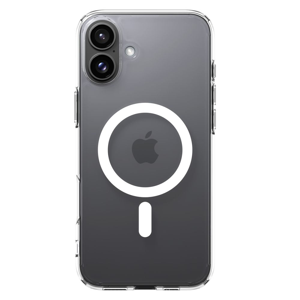 COPERTURA SPIGEN ULTRA HYBRID MAG MAGSAFE IPHONE 16 PLUS BIANCA