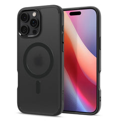 COPERTURA SPIGEN ULTRA HYBRID MAG MAGSAFE IPHONE 16 PRO MAX FROST BLACK