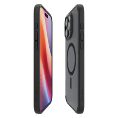 COPERTURA SPIGEN ULTRA HYBRID MAG MAGSAFE IPHONE 16 PRO MAX FROST BLACK