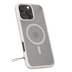 COPERTURA SPIGEN ULTRA HYBRID MAG MAGSAFE IPHONE 16 PRO MAX FROST NATURAL TITANIO