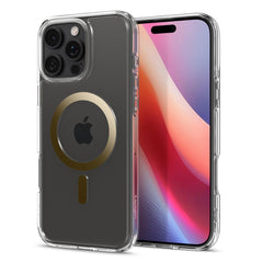 COPERTURA SPIGEN ULTRA HYBRID MAG MAGSAFE IPHONE 16 PRO MAX ORO