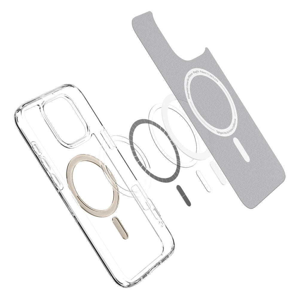 COPERTURA SPIGEN ULTRA HYBRID MAG MAGSAFE IPHONE 16 PRO MAX ORO