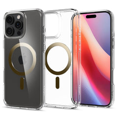 COPERTURA SPIGEN ULTRA HYBRID MAG MAGSAFE IPHONE 16 PRO MAX ORO