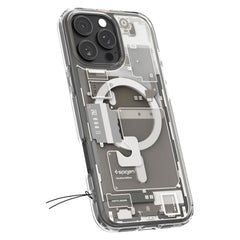 COPERTURA SPIGEN ULTRA HYBRID MAG MAGSAFE IPHONE 16 PRO MAX ZERO ONE TITANIO NATURALE