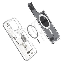 COPERTURA SPIGEN ULTRA HYBRID MAG MAGSAFE IPHONE 16 PRO MAX ZERO ONE TITANIO NATURALE