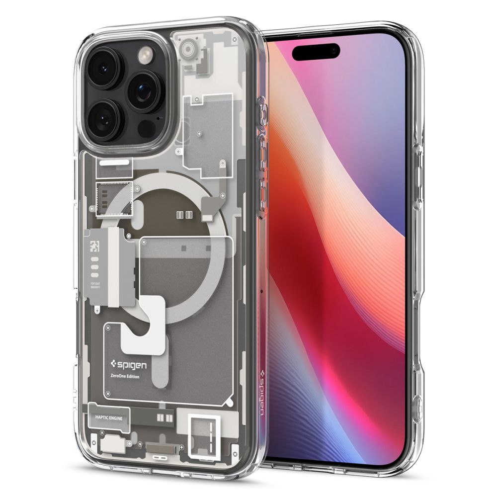 COPERTURA SPIGEN ULTRA HYBRID MAG MAGSAFE IPHONE 16 PRO MAX ZERO ONE TITANIO NATURALE
