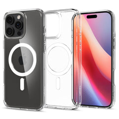COPERTURA SPIGEN ULTRA HYBRID MAG MAGSAFE IPHONE 16 PRO BIANCA