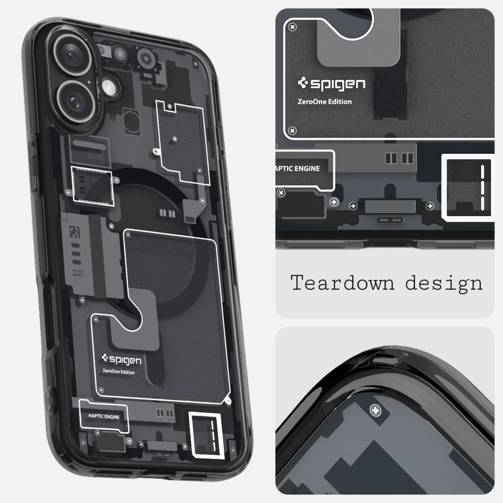 COPERTURA SPIGEN ULTRA HYBRID MAG MAGSAFE IPHONE 16 ZERO ONE