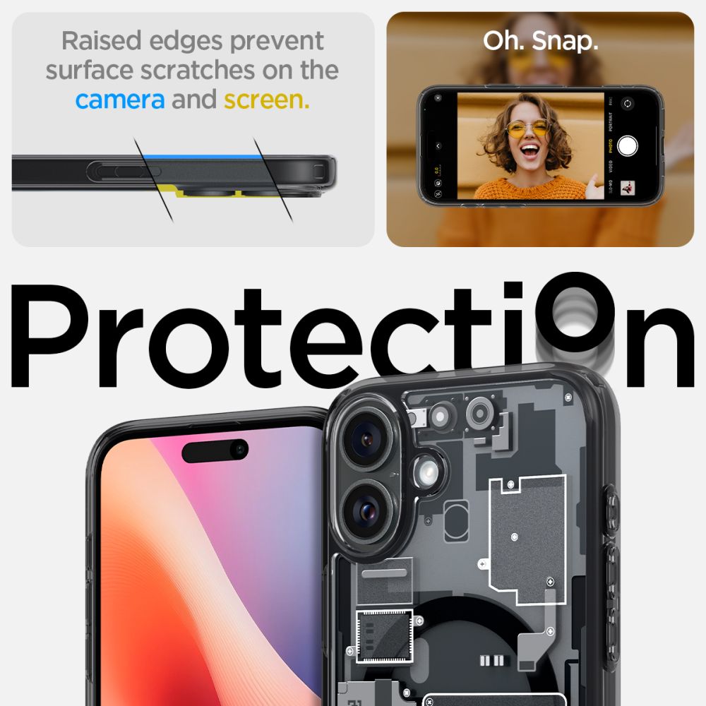 COPERTURA SPIGEN ULTRA HYBRID MAG MAGSAFE IPHONE 16 ZERO ONE
