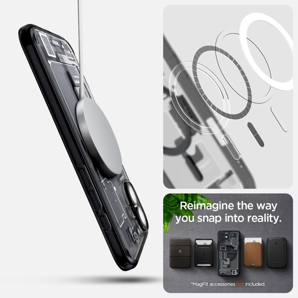 COPERTURA SPIGEN ULTRA HYBRID MAG MAGSAFE IPHONE 16 ZERO ONE