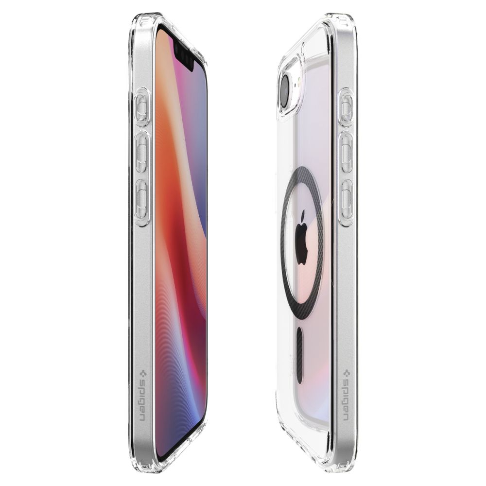 COPERTURA SPIGEN ULTRA HYBRID MAG MAGSAFE IPHONE 16E FIBRA DI CARBONIO