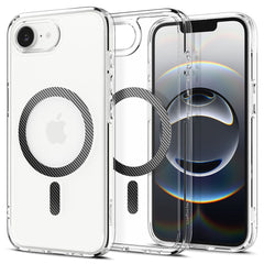 COPERTURA SPIGEN ULTRA HYBRID MAG MAGSAFE IPHONE 16E FIBRA DI CARBONIO
