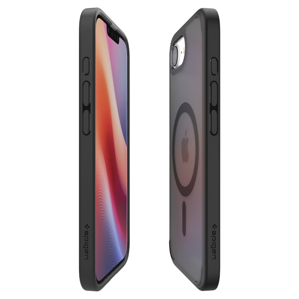 COPERTURA SPIGEN ULTRA HYBRID MAG MAGSAFE IPHONE 16E FROST BLACK