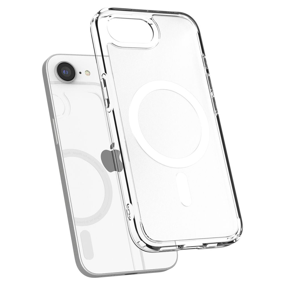 COPERTURA SPIGEN ULTRA HYBRID MAG MAGSAFE IPHONE 16E FROST WHITE
