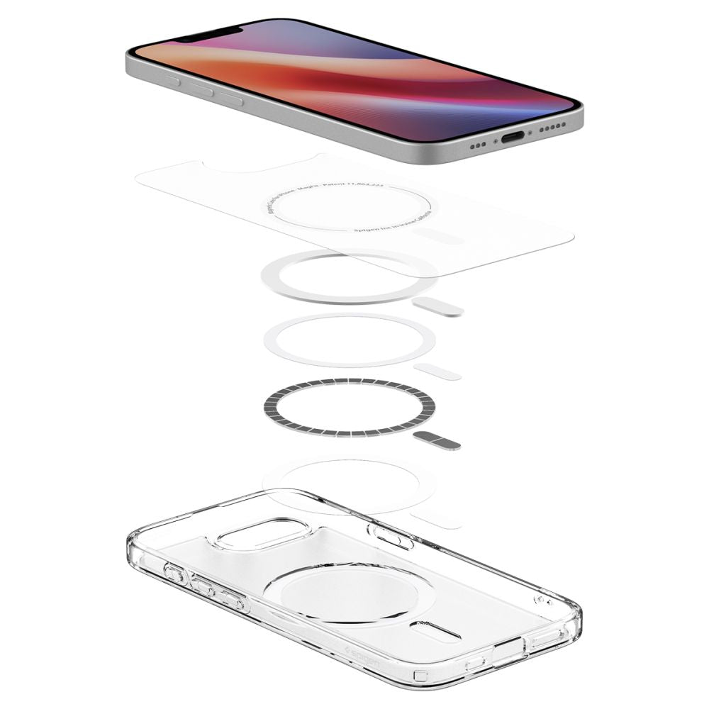 COPERTURA SPIGEN ULTRA HYBRID MAG MAGSAFE IPHONE 16E FROST WHITE