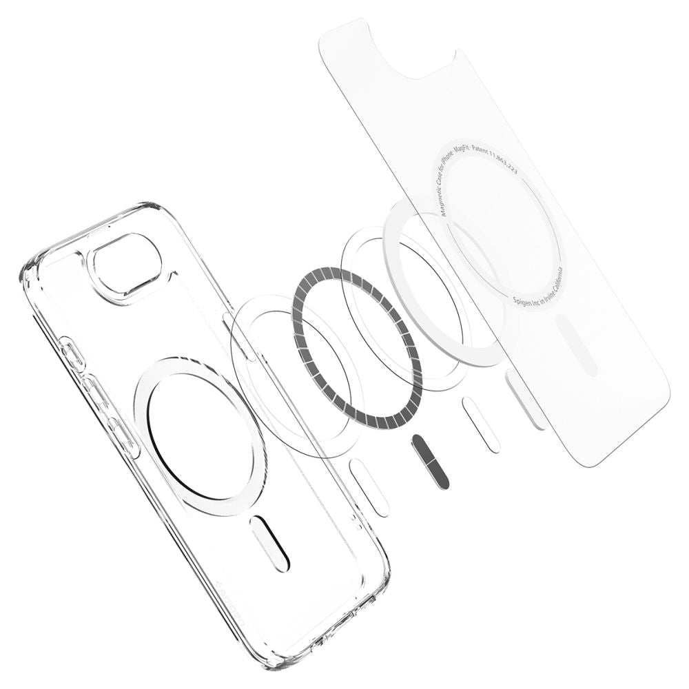 COPERTURA SPIGEN ULTRA HYBRID MAG MAGSAFE IPHONE 16E FROST WHITE