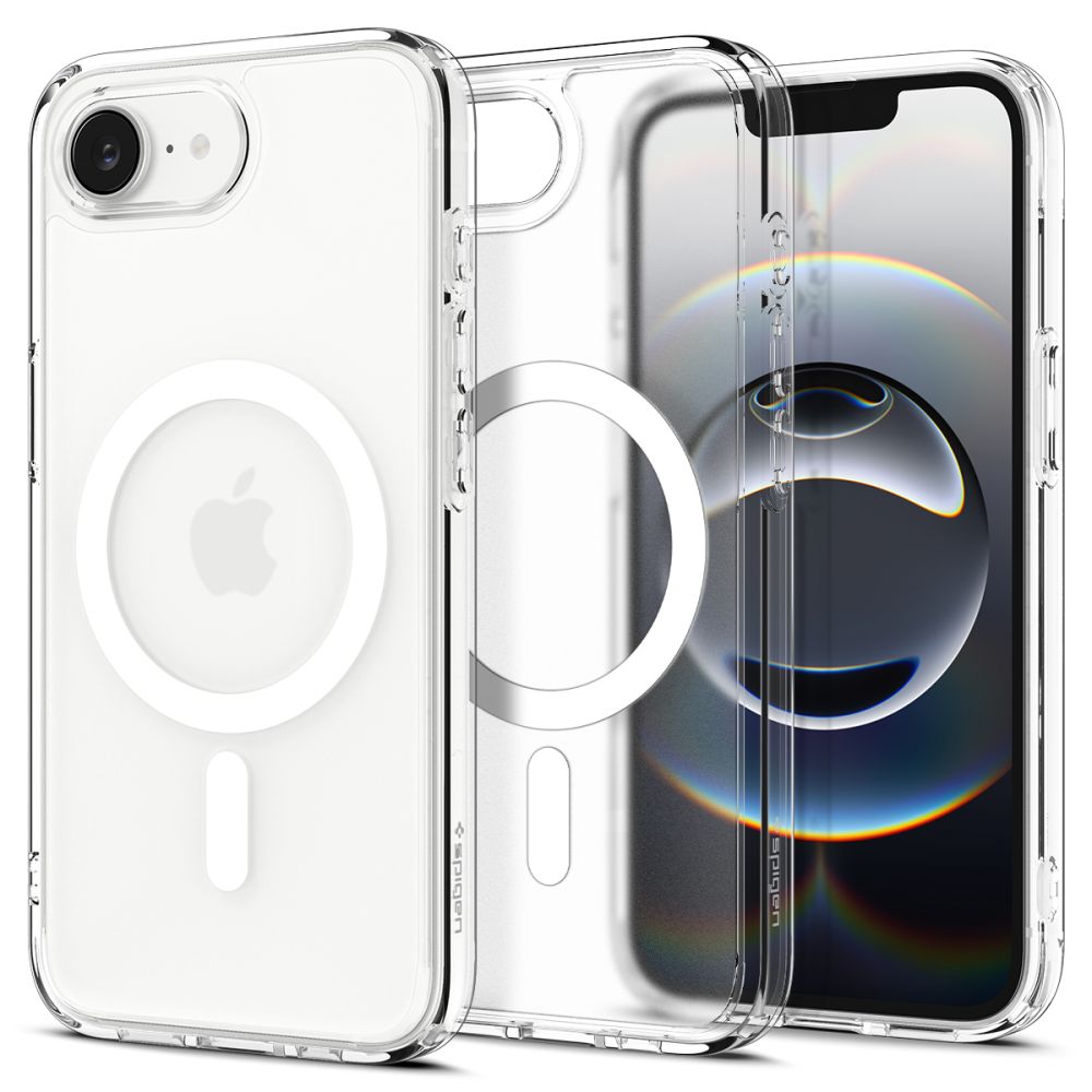 COPERTURA SPIGEN ULTRA HYBRID MAG MAGSAFE IPHONE 16E FROST WHITE