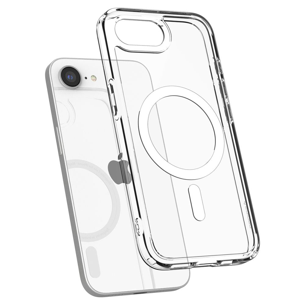 COPERTURA SPIGEN ULTRA HYBRID MAG MAGSAFE IPHONE 16E BIANCA