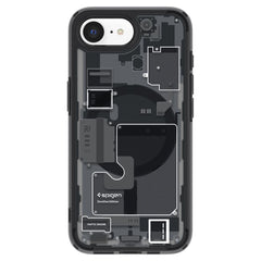 COPERTURA SPIGEN ULTRA HYBRID MAG MAGSAFE IPHONE 16E ZERO ONE NERA