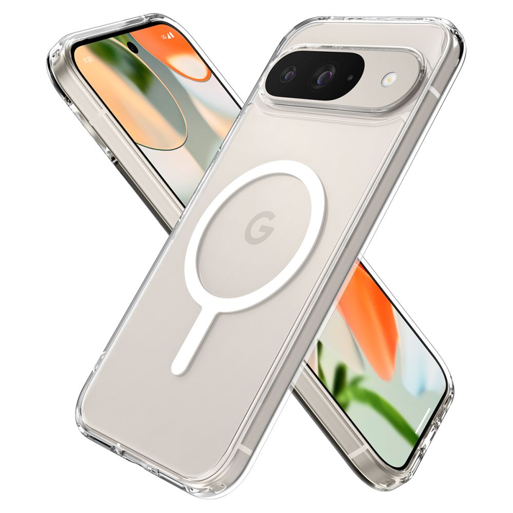 COPERTURA SPIGEN ULTRA HYBRID ONETAP RING MAGSAFE GOOGLE PIXEL 9 PRO BIANCA