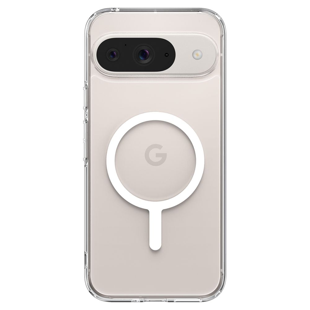 COPERTURA SPIGEN ULTRA HYBRID ONETAP RING MAGSAFE GOOGLE PIXEL 9 PRO BIANCA