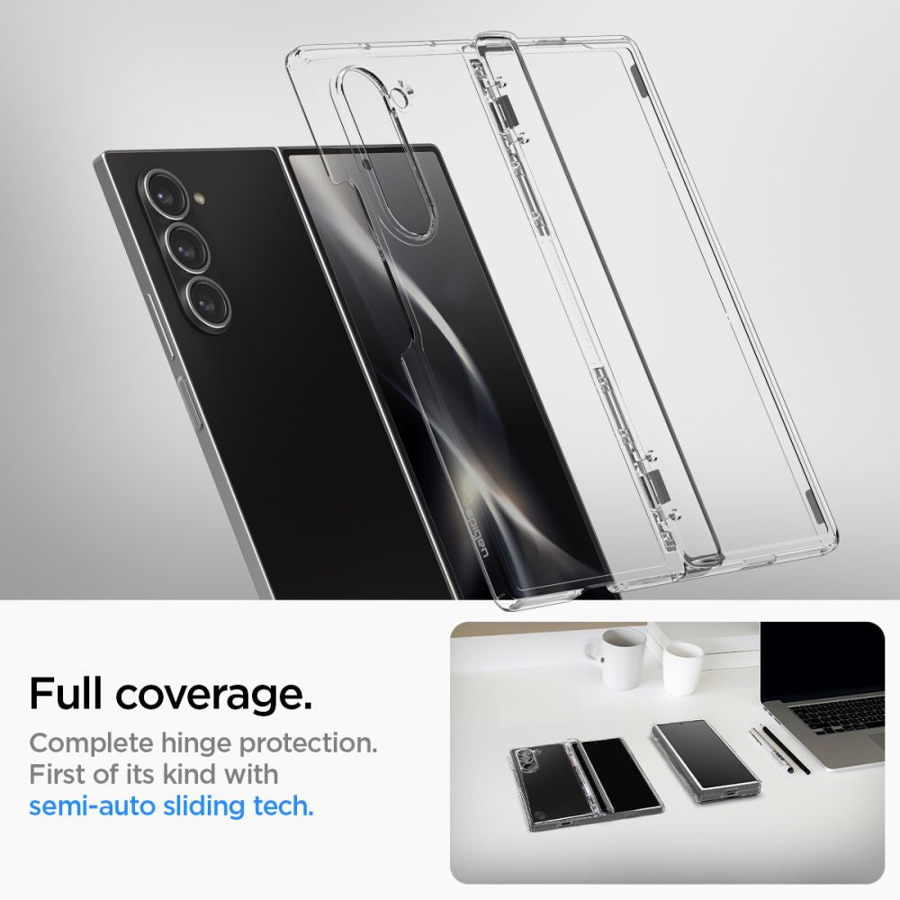 COPERTURA SPIGEN ULTRA HYBRID PRO GALAXY Z FOLD 6 CRYSTAL CLEAR