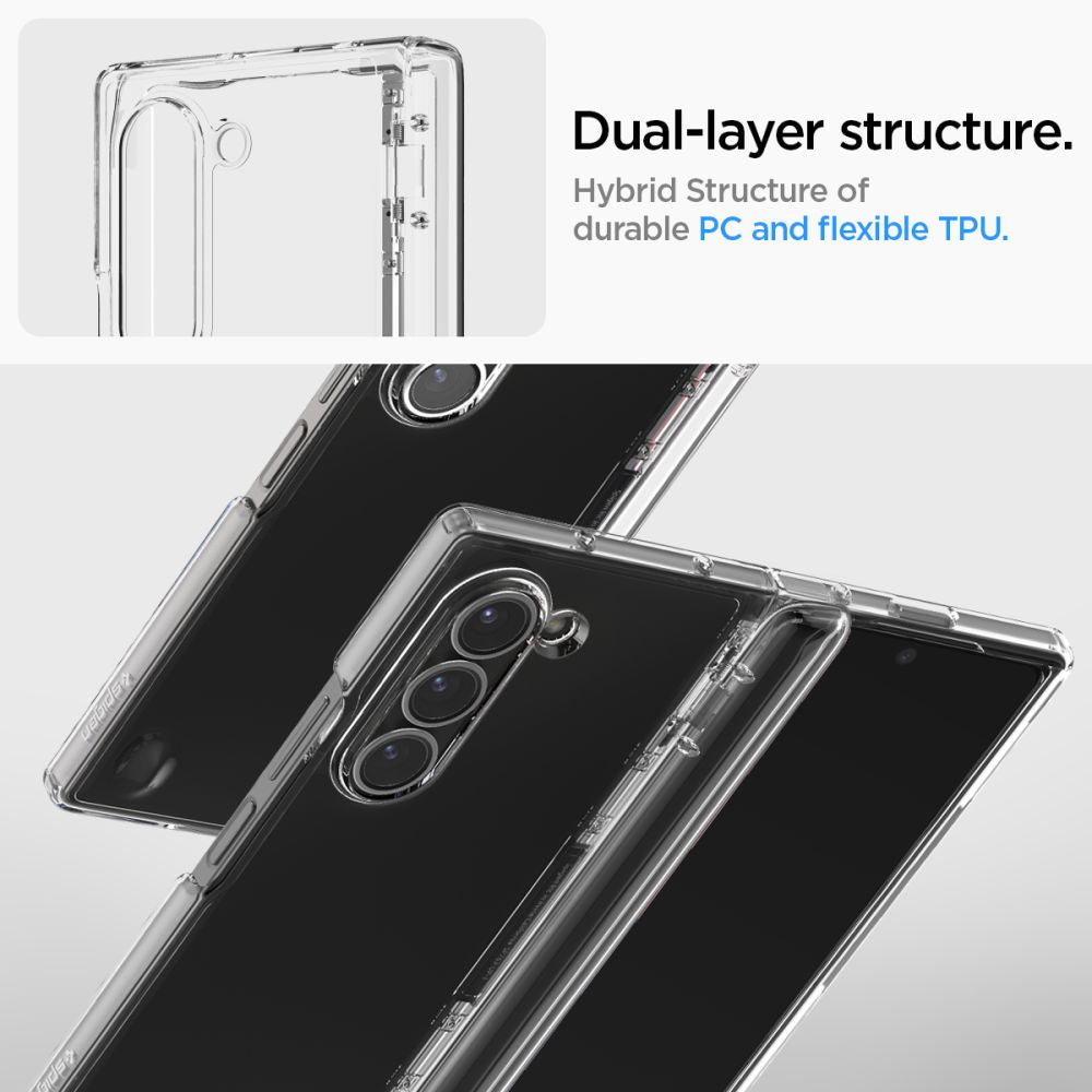 COPERTURA SPIGEN ULTRA HYBRID PRO GALAXY Z FOLD 6 CRYSTAL CLEAR