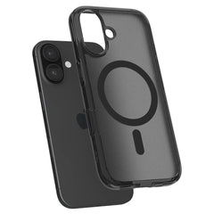COPERTURA SPIGEN ULTRA HYBRID "T" MAG MAGSAFE IPHONE 16 FROST BLACK