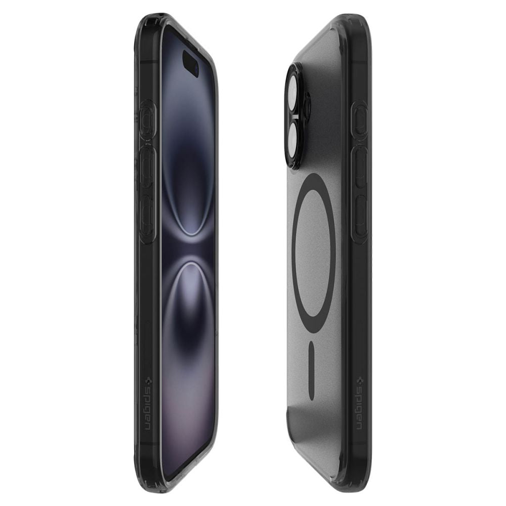 COPERTURA SPIGEN ULTRA HYBRID "T" MAG MAGSAFE IPHONE 16 FROST BLACK