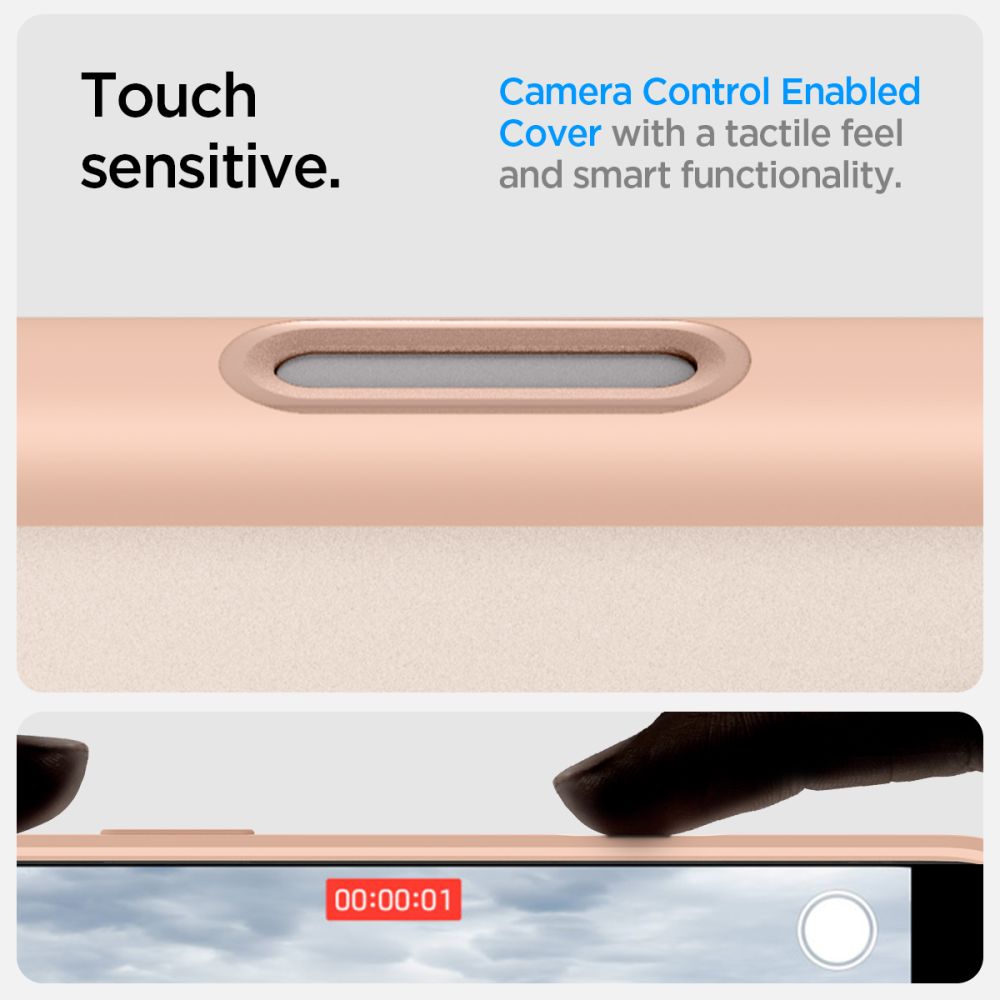 COPERTURA SPIGEN ULTRA HYBRID "T" MAG MAGSAFE IPHONE 16 PRO FROST ROSE TITANIO