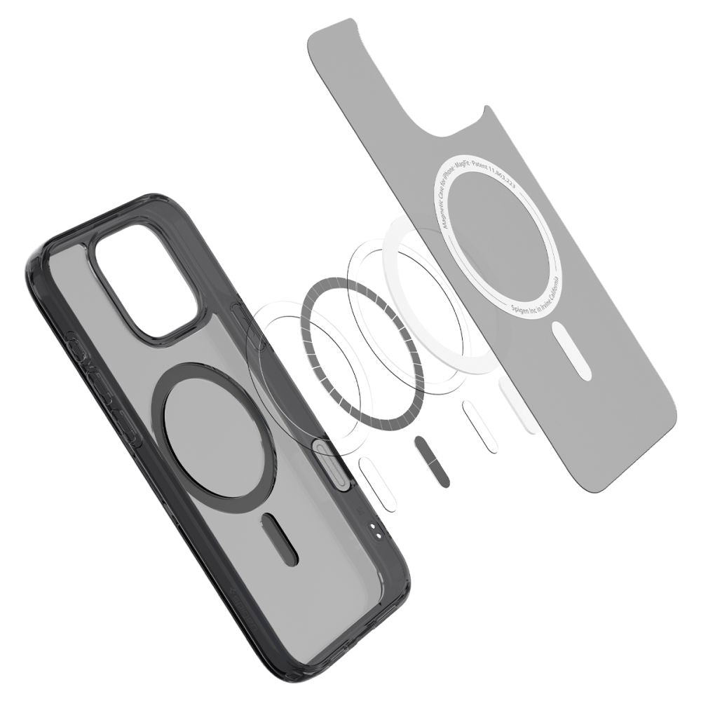 COPERTURA SPIGEN ULTRA HYBRID "T" MAG MAGSAFE IPHONE 16 PRO MAX FROST BLACK