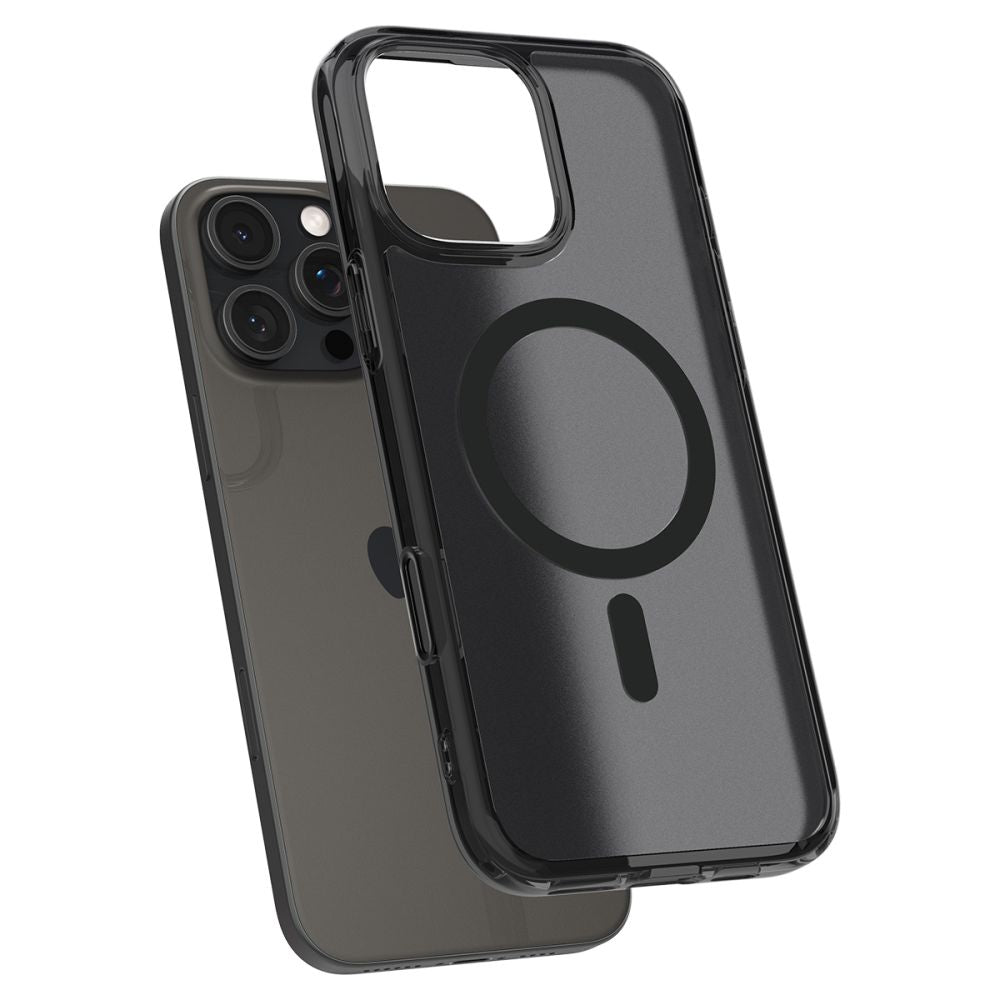 COPERTURA SPIGEN ULTRA HYBRID "T" MAG MAGSAFE IPHONE 16 PRO MAX FROST BLACK