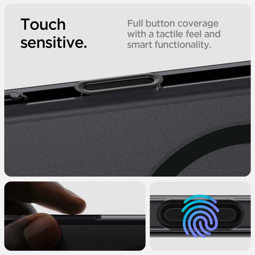 COPERTURA SPIGEN ULTRA HYBRID "T" MAG MAGSAFE IPHONE 16 PRO MAX FROST BLACK