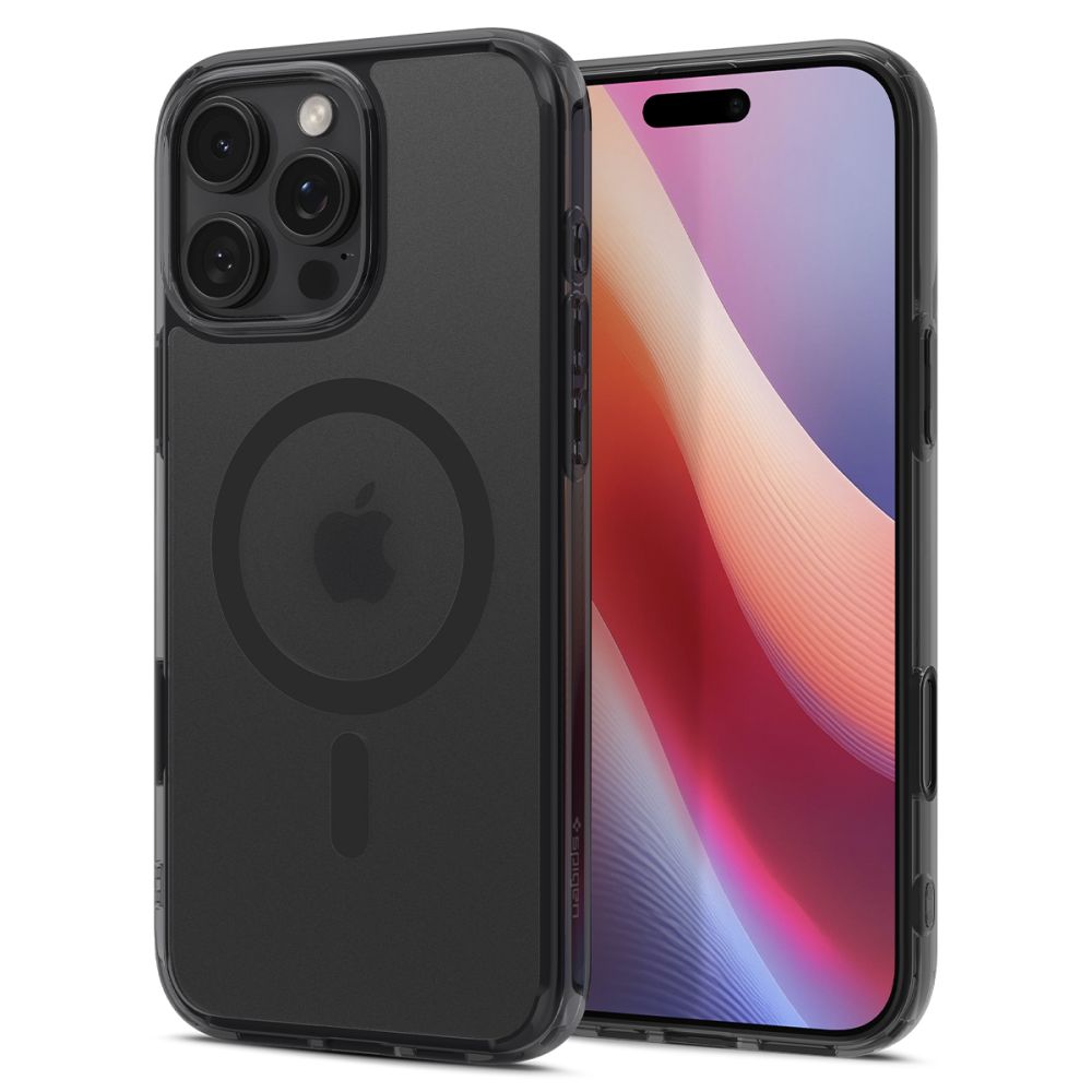 COPERTURA SPIGEN ULTRA HYBRID "T" MAG MAGSAFE IPHONE 16 PRO MAX FROST BLACK