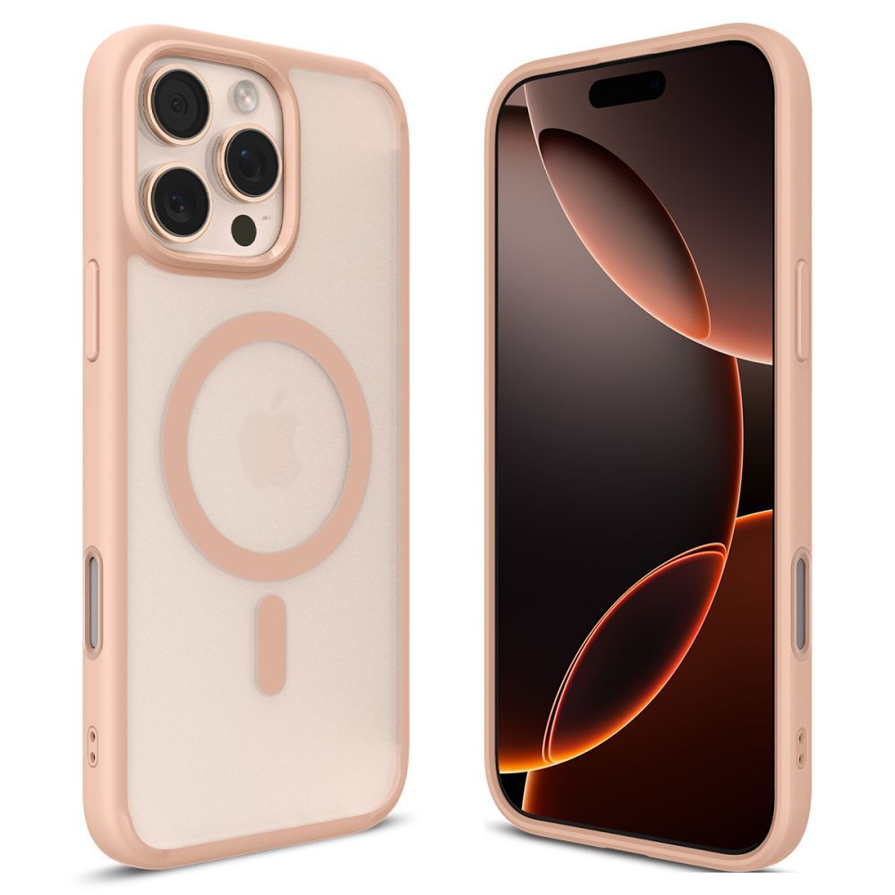 COPERTURA SPIGEN ULTRA HYBRID "T" MAG MAGSAFE IPHONE 16 PRO MAX FROST ROSE TITANIO
