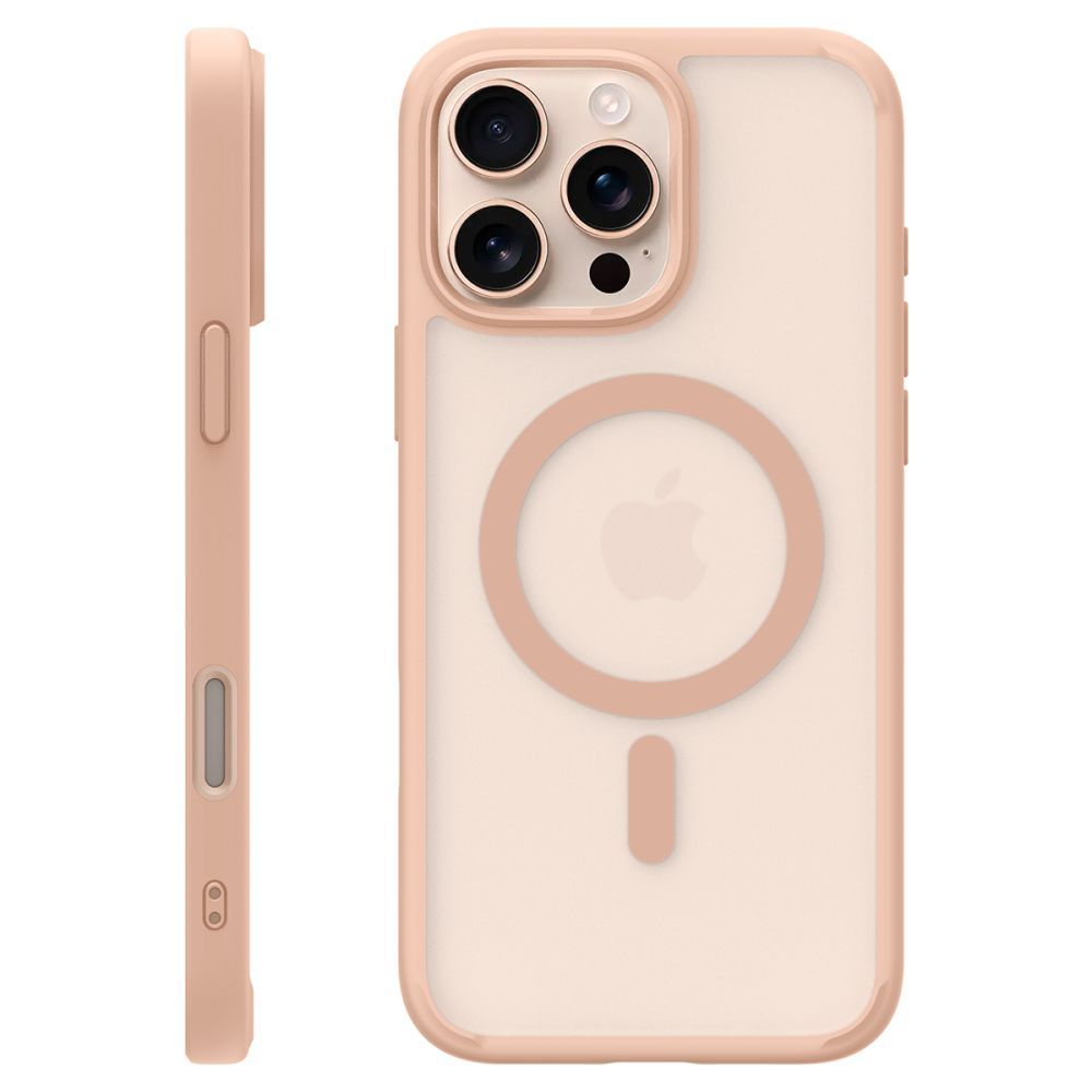 COPERTURA SPIGEN ULTRA HYBRID "T" MAG MAGSAFE IPHONE 16 PRO MAX FROST ROSE TITANIO
