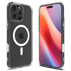 COPERTURA SPIGEN ULTRA HYBRID "T" MAG MAGSAFE IPHONE 16 PRO MAX BIANCA