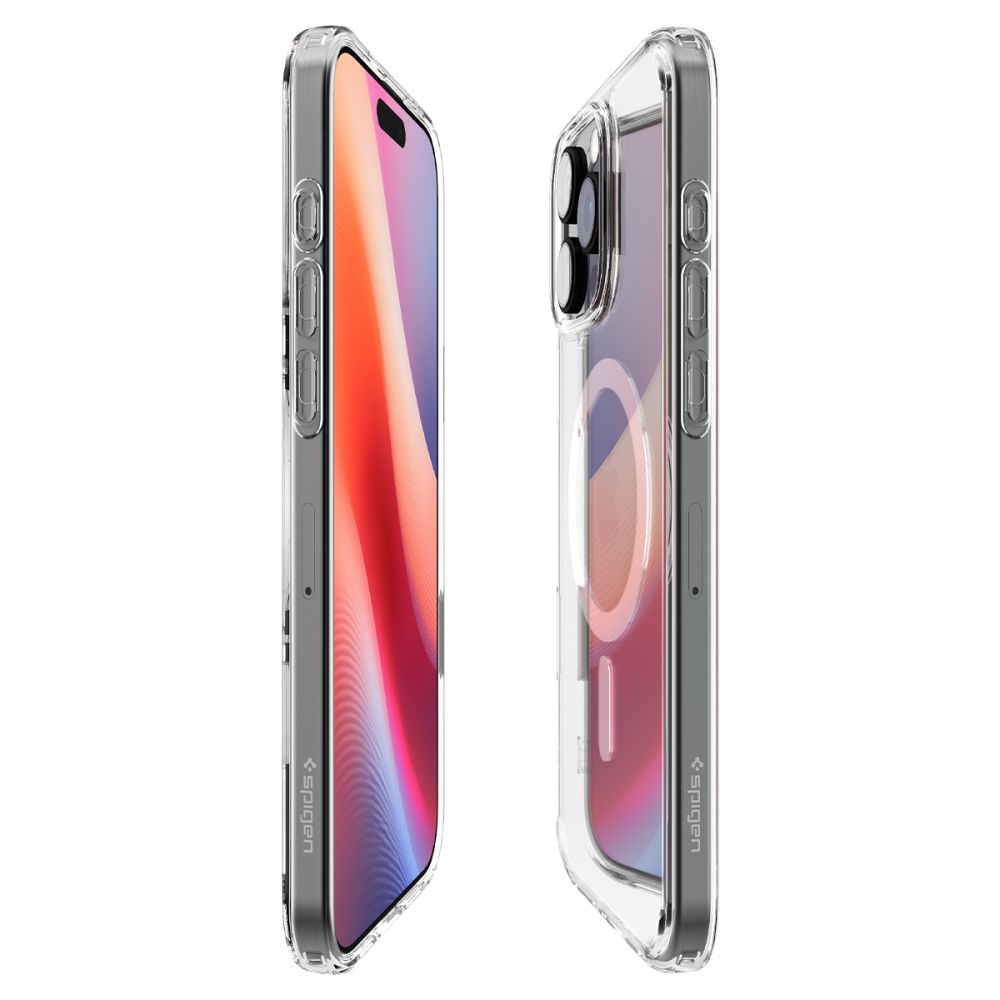 COPERTURA SPIGEN ULTRA HYBRID "T" MAG MAGSAFE IPHONE 16 PRO MAX BIANCA