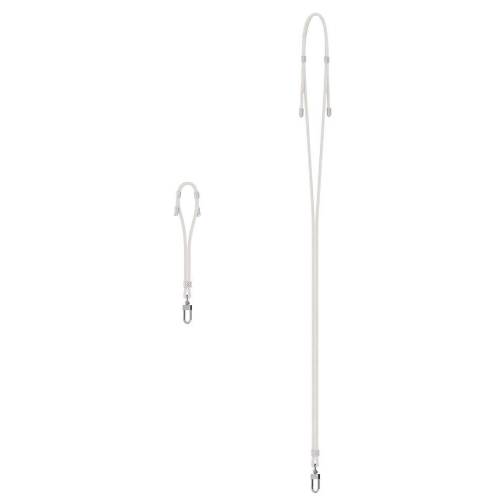 SET DI CINGHIE UNIVERSALI SPIGEN CROSSBODY E POLSO BIANCO PERLA
