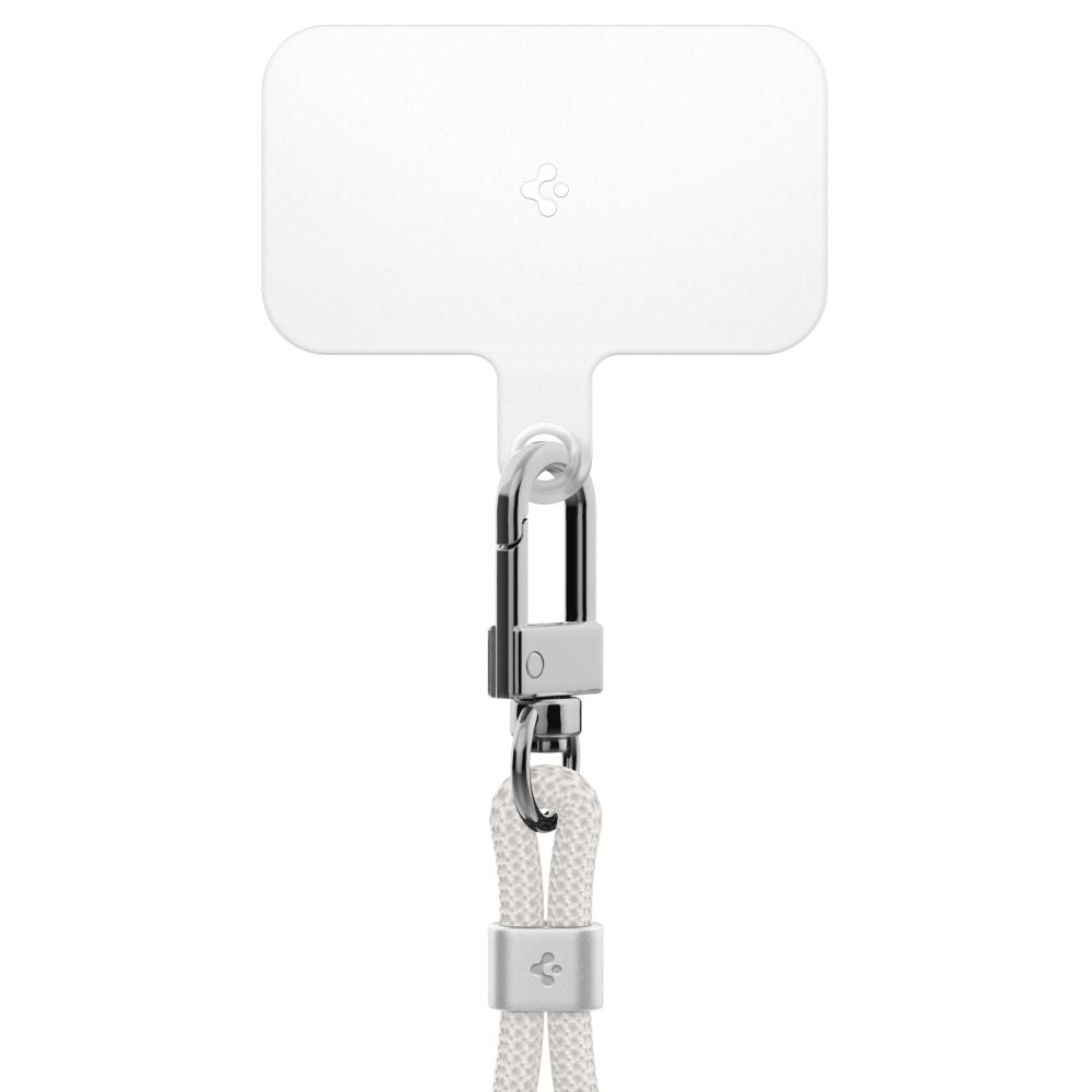 SET DI CINGHIE UNIVERSALI SPIGEN CROSSBODY E POLSO BIANCO PERLA