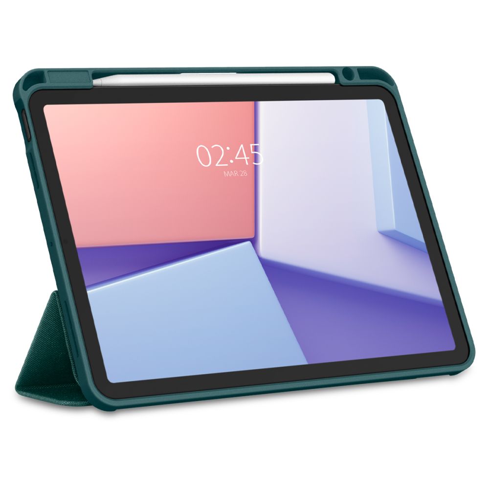 CUSTODIA SPIGEN URBAN FIT IPAD AIR 10.9 4 / 5 / 2020-2022 / 11 6 / 2024 VERDE NOTTE